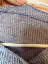 Load image into Gallery viewer, Large American Eagle Light Blue Ripped Henley Top

