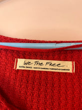 Load image into Gallery viewer, XS Free People North Shore Thermal Tunic Shirt Storm Phoenix Red
