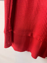 Load image into Gallery viewer, XS Free People North Shore Thermal Tunic Shirt Storm Phoenix Red
