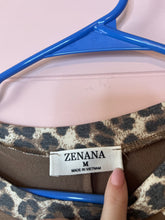 Load image into Gallery viewer, Medium Zenana Leopard Raglan Pocket Long Sleeve Tee
