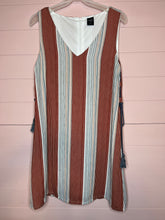 Load image into Gallery viewer, Large Ethereal By Papercrane Boho Striped V-Neck Shift Dress
