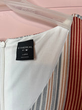 Load image into Gallery viewer, Large Ethereal By Papercrane Boho Striped V-Neck Shift Dress
