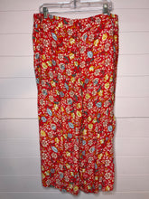 Load image into Gallery viewer, Large Loft Red Floral Wide Leg Pants
