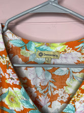 Load image into Gallery viewer, Large Democracy Floral Cold Shoulder Boho Tie Top
