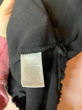 Load image into Gallery viewer, Small Umgee Black Linen High Low Frayed Hem Dress
