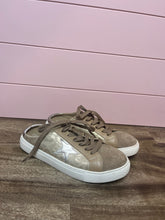Load image into Gallery viewer, Size 8 Corkys Slip On Gold Leopard Print Sneakers
