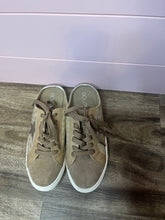 Load image into Gallery viewer, Size 8 Corkys Slip On Gold Leopard Print Sneakers
