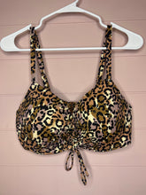 Load image into Gallery viewer, 36DD Shade &amp; Shore Leopard Print Swim Suit Bikini Top
