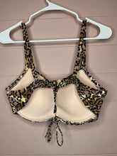 Load image into Gallery viewer, 36DD Shade &amp; Shore Leopard Print Swim Suit Bikini Top

