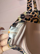 Load image into Gallery viewer, 36DD Shade &amp; Shore Leopard Print Swim Suit Bikini Top
