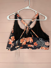 Load image into Gallery viewer, 20W Holipick NWT Plus Size Black Orange Floral Print Swim Top
