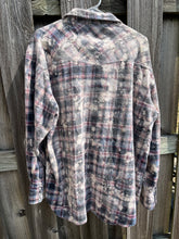 Load image into Gallery viewer, 2XL Mens Bleached Flannel Button Up
