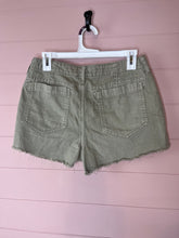 Load image into Gallery viewer, Size 6 American Eagle Green Cut Off Button Fly Shorts

