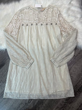 Load image into Gallery viewer, Medium NWT Anthropologie Verb Ivory Josephine Lace Tunic Dress
