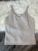 Load image into Gallery viewer, XL KIKIT Beige Stretchy Soft Sherpa Tank Top
