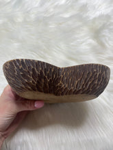 Load image into Gallery viewer, Boho Wooden Floral Heart Dough Bowl
