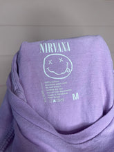 Load image into Gallery viewer, Kids Medium Nirvana Purple Floral Short Sleeve Graphic T-Shirt
