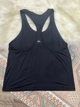 Load image into Gallery viewer, Medium Alo Black Racerback Tank Top
