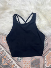 Load image into Gallery viewer, Large Athleta Black Sports Bra
