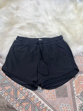 Load image into Gallery viewer, Large Mono B Black Athletic Running Shorts With Built in Spandex Shorts
