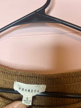 Load image into Gallery viewer, Large Promesa Brown &amp; White Star Sweater
