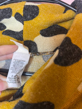 Load image into Gallery viewer, XL 7th Roy Mustard &amp; Gray Leopard Cowl Neck Sweatshirt
