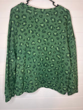 Load image into Gallery viewer, Large Secret Treasures Green Lripard Sweatshirt
