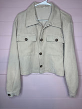 Load image into Gallery viewer, XL Tan Corduroy Cropped Jacket
