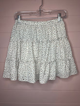 Load image into Gallery viewer, Size 4 Princess Polly White Polka Dot Ruffle Mini Skirt
