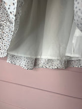 Load image into Gallery viewer, Size 4 Princess Polly White Polka Dot Ruffle Mini Skirt
