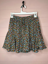 Load image into Gallery viewer, Small Entro Floral Ruffle Mini Skirt With Built In Shorts
