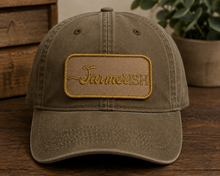 Load image into Gallery viewer, Farmerish Patch | Rustic Farm Life Trucker Hat Patch| Country Western Embroidered Patch
