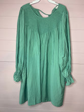 Load image into Gallery viewer, XL A New Day NWT Sage Green Long Sleeve Boho Shift Dress
