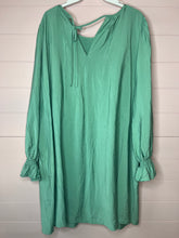 Load image into Gallery viewer, XL A New Day NWT Sage Green Long Sleeve Boho Shift Dress
