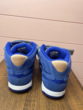 Load image into Gallery viewer, Size 9 Nike ID Custom Made Blue &amp; Peach Leopard Print High Top Sneakers
