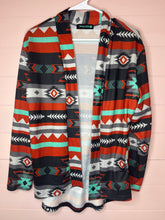 Load image into Gallery viewer, Small Sterling Kreek Western Print Cardigan
