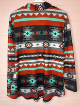 Load image into Gallery viewer, Small Sterling Kreek Western Print Cardigan
