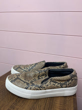 Load image into Gallery viewer, Size 10 Steve Madden Snake Print Slip On Sneakers
