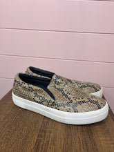 Load image into Gallery viewer, Size 10 Steve Madden Snake Print Slip On Sneakers
