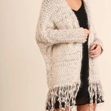Load image into Gallery viewer, M/L Umgee Boho Chunky Knit Cardigan
