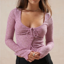 Load image into Gallery viewer, Medium Just Polly Boho Mauve Lace Top

