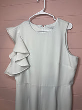 Load image into Gallery viewer, Size 16 Julia Jordan Plus Size White One Shoulder Ruffle Jump Suit
