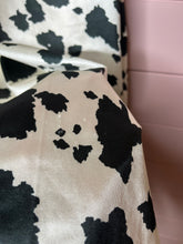 Load image into Gallery viewer, XL Thirty/Thirty Cow Print Satin Mini Dress
