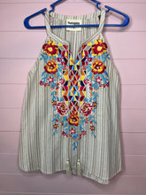 Load image into Gallery viewer, Medium Savanna Jane Boho Embroidered Tank Top
