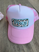 Load image into Gallery viewer, Wholesale Trucker Hats with Thrifted Fabric Embroidered Patches
