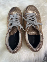 Load image into Gallery viewer, Size 7.5 Steven By Steve Madden Gold Metallic Leather Sneakers
