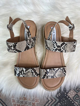Load image into Gallery viewer, Size 4 Steve Madden Snake Print Espadrille Sandals
