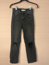 Load image into Gallery viewer, Size 24 Flying Tomato Black High Rise Distressed Denim Jeans
