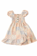 Girls XS 4-5 Floral Patch Work Dress