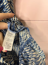Load image into Gallery viewer, Medium Fab’rik Boho Blue White Ruffle Dress
